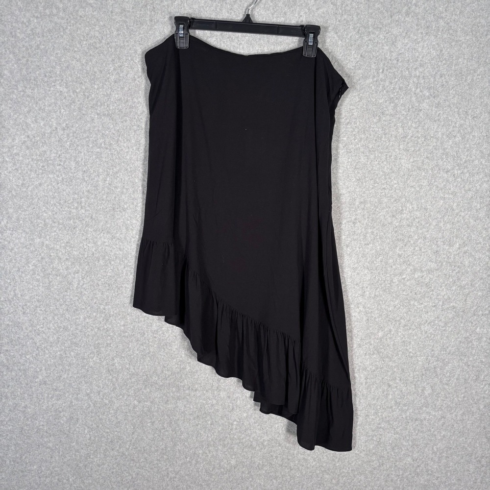 NEW‎ Nine West Asymmetrical Ruffle Skirt XXL Whimsigoth Fairy Romantic Feminine